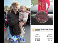 Aaron completes the Yorkshire Marathon